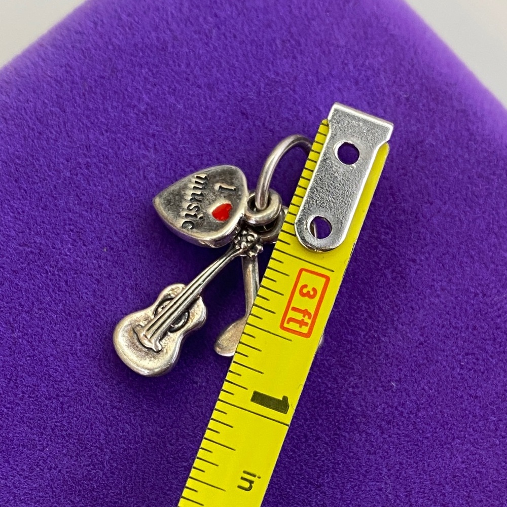 💛 Pandora Sterling Silver I Love Music Pendant | Music Lover Gift - Picture 3 of 4
